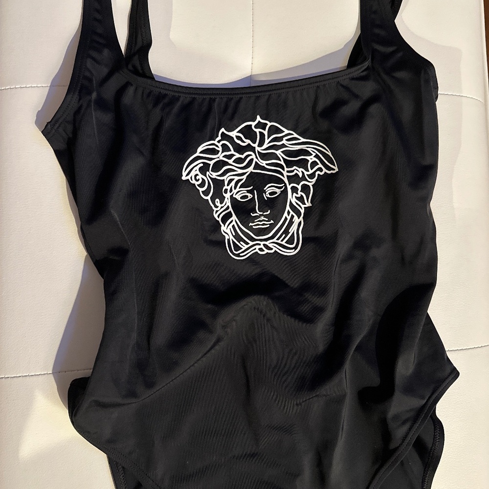 Versace Black Swimsuit with Medusa